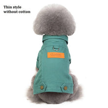 Charger l'image dans la galerie, Luxury Winter Dog Jacket Puppy Dog Clothes Pet Outfits Dog Denim Coat Jeans Costume Chihuahua Poodle Bichon Pet Clothing 35S1