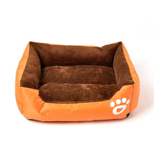 Charger l'image dans la galerie, S-3XL Fleece Dog Bed Paw Pattren Waterproof Bottom Pet Sofa Mat Warm Dog Beds For Large Dogs Dropshipping cama perro