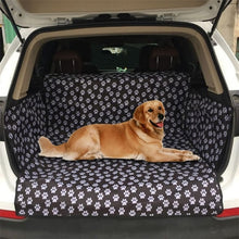 Charger l'image dans la galerie, Pet Carriers Oxford Waterproof Dog Car Seat Cover Pet Car Back Seat Dog Carrier Paw Pattern Pet Mat Hammock Cushion Protector
