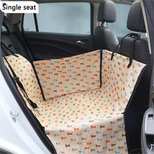 Charger l'image dans la galerie, Pet Carriers Oxford Waterproof Dog Car Seat Cover Pet Car Back Seat Dog Carrier Paw Pattern Pet Mat Hammock Cushion Protector