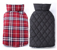 Charger l'image dans la galerie, Dog Winter Waterproof Warm Padded Jacket Coats Clothes For Medium / Large Pet UI Dog Plaid Coat Jacket