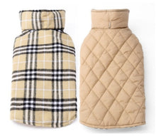Charger l'image dans la galerie, Dog Winter Waterproof Warm Padded Jacket Coats Clothes For Medium / Large Pet UI Dog Plaid Coat Jacket
