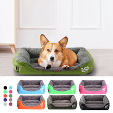 Charger l'image dans la galerie, Waterproof Bottom Soft Fleece Warm Cat Bed House Cama Perro S-3XL 10 Colors Paw Pet Sofa  Beds Pet Bed House