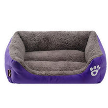 Charger l'image dans la galerie, Waterproof Bottom Soft Fleece Warm Cat Bed House Cama Perro S-3XL 10 Colors Paw Pet Sofa  Beds Pet Bed House