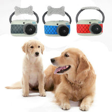 Charger l'image dans la galerie, Dog Chew Toy Interactive Squeaky Camera Shape Teeth Cleaning Molar Toys for Puppy Aggressive Bite Resistant Plush Cotton